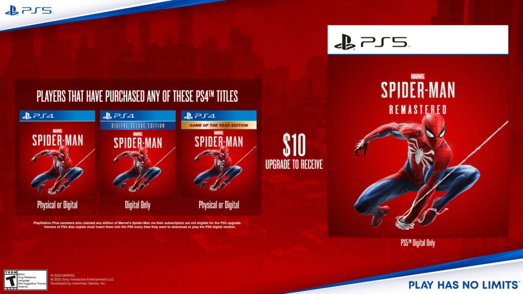 《漫威蜘蛛人重製版》獨立版將登陸PS5 5月推出