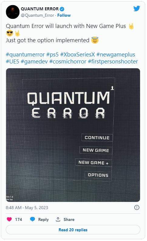 宇宙恐怖FPS《量子誤差》確認首發加入「新遊戲+模式」