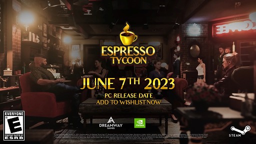 咖啡店經營模擬遊戲《咖啡大亨》6 月 7 日登陸 STEAM 平台