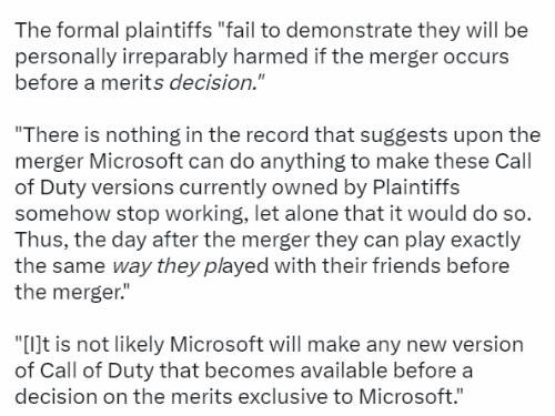 SONY鼓勵集體訴訟反對微軟收購案 但被加州法官駁回