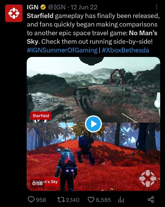 提前走位？遊戲博主認為IGN等媒體對《星空》過於消極