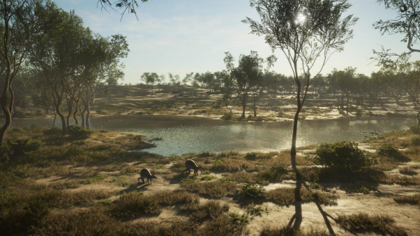 在《獵人荒野的召喚》全新的澳大利亞地圖中尋找鱷魚和袋鼠吧！