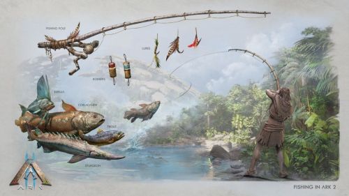 《方舟2》公布多張概念圖，生物裝備、建築、釣魚玩法首曝