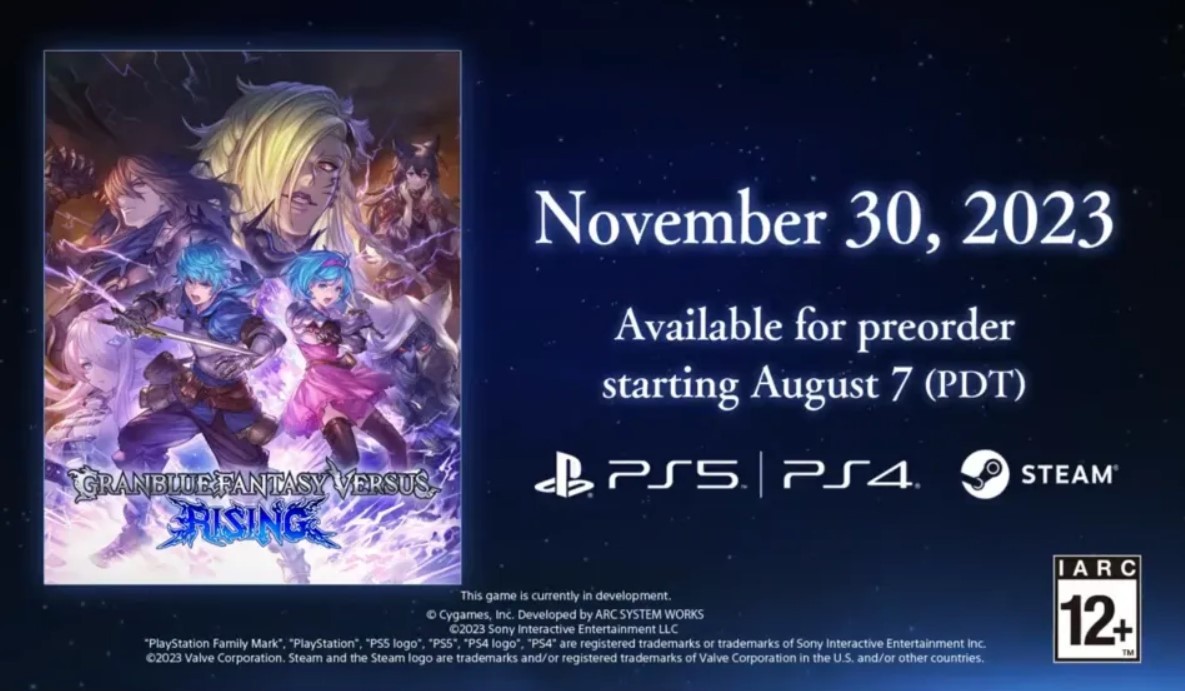 《碧藍幻想Versus：崛起》11月發售 另有免費版