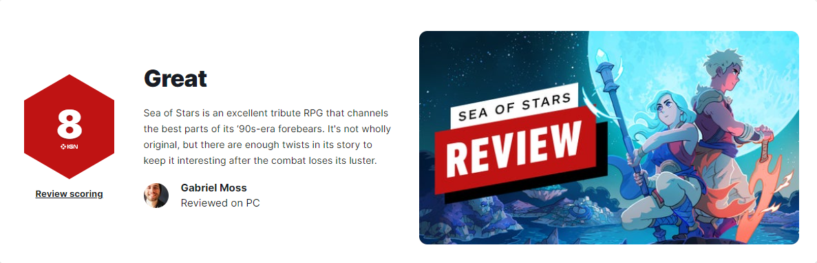 《星之海》全球媒體評分解禁IGN：8分 出色的致敬