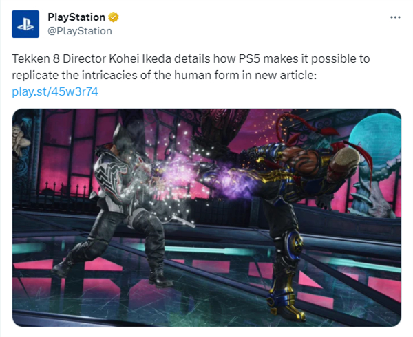 沉浸式體驗格鬥遊戲PS5版《鐵拳8》將支持觸覺反饋