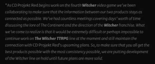 CDPR暫停衍生作品研發 《巫師4》正式進入開發階段