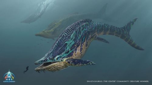 《方舟生存進化》次世代版本新生物「薩斯特魚龍」概念圖首曝，EVO活動持續進行