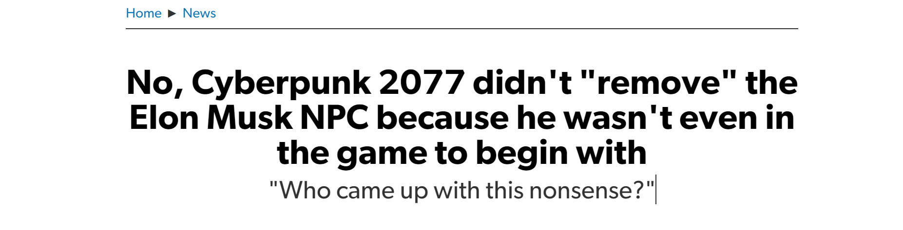 玩家發現《電馭叛客2077》NPC疑似馬斯克 製作人否認