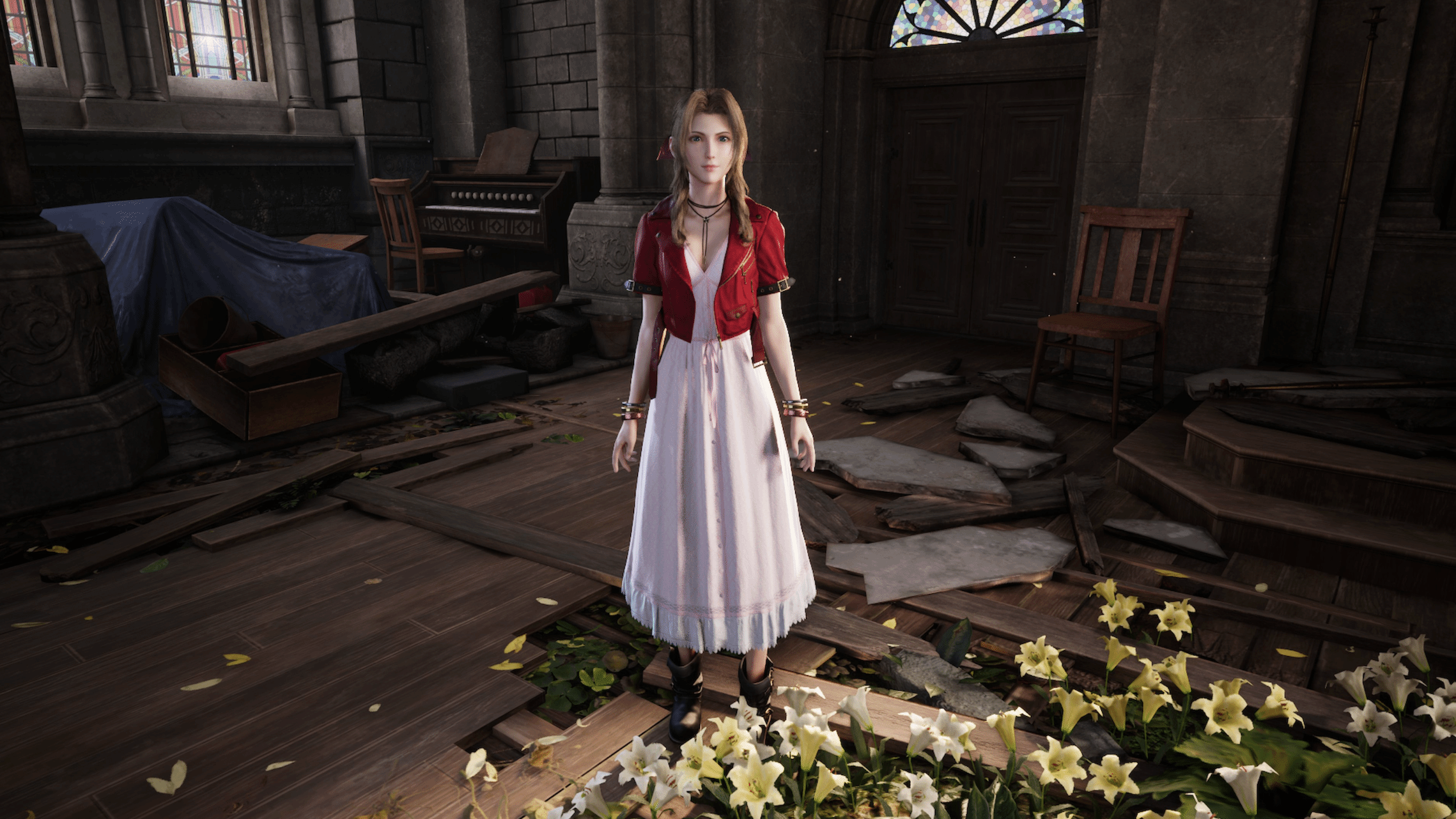 《最終幻想7重製版》愛麗絲初版服裝曝光：質感僵硬不如最終版