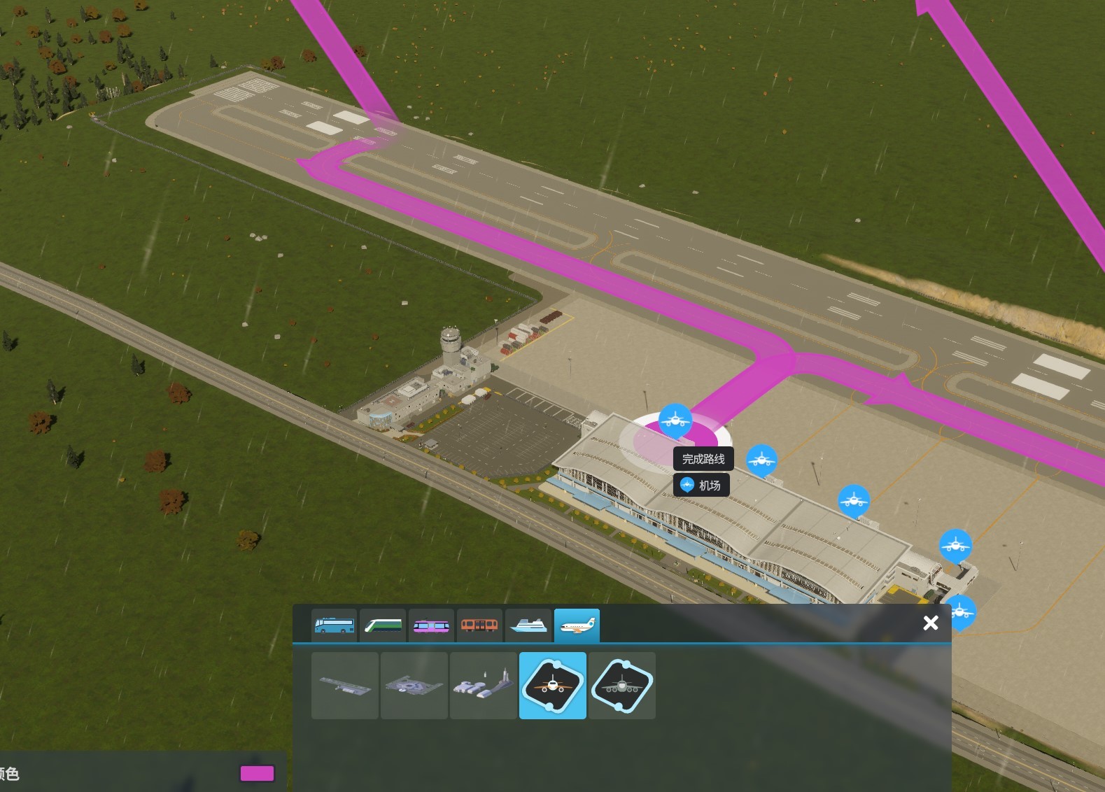 《都市天際線2》飛機航線設置教學 飛機場怎麼布置航線
