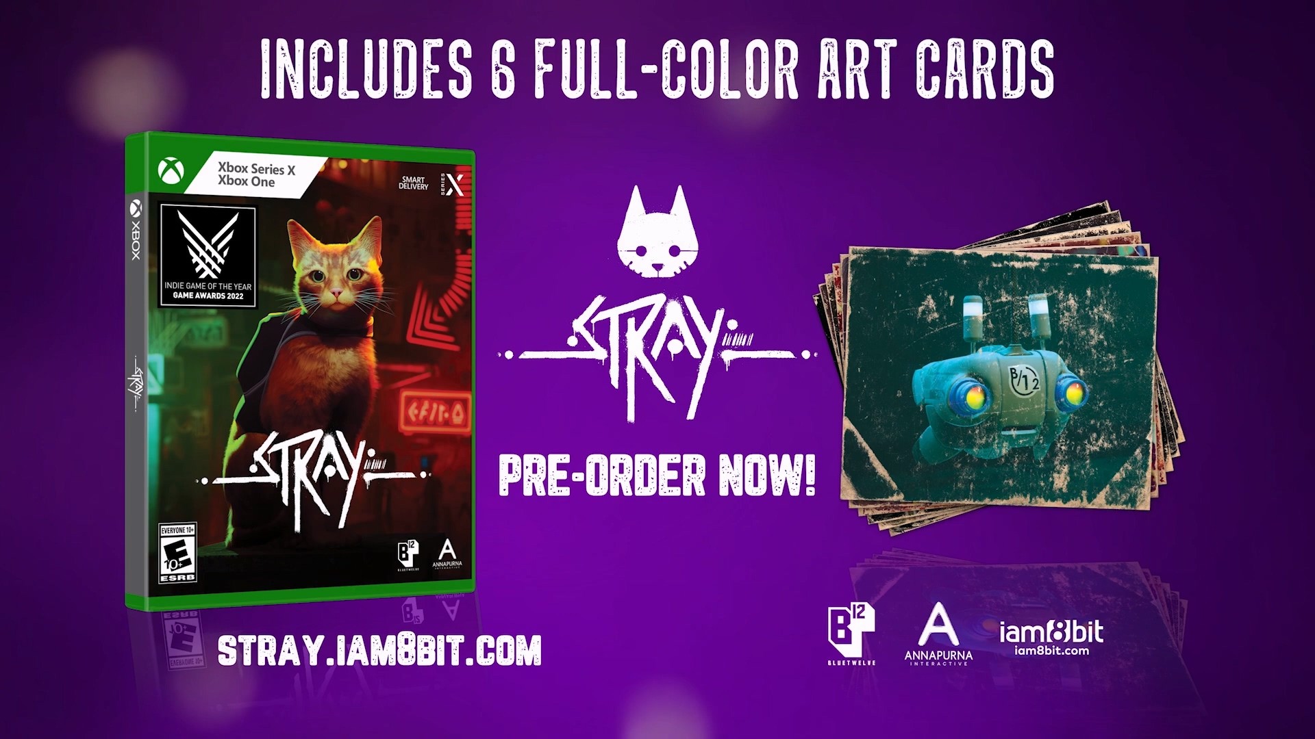 《Stray》Xbox實體版預告片公布購買贈送全彩藝術卡