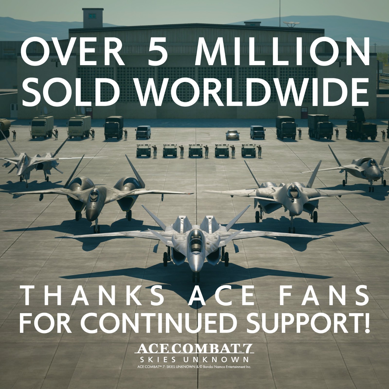新銷售里程碑 《空戰奇兵7未知空域》全球銷量突破500萬