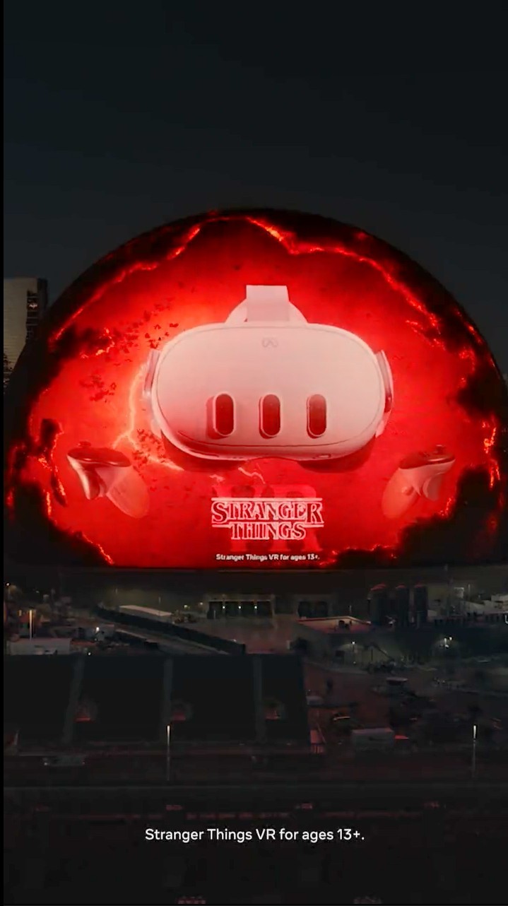 《怪奇物語VR》炸裂廣告：奪心魔入侵Sphere球體館