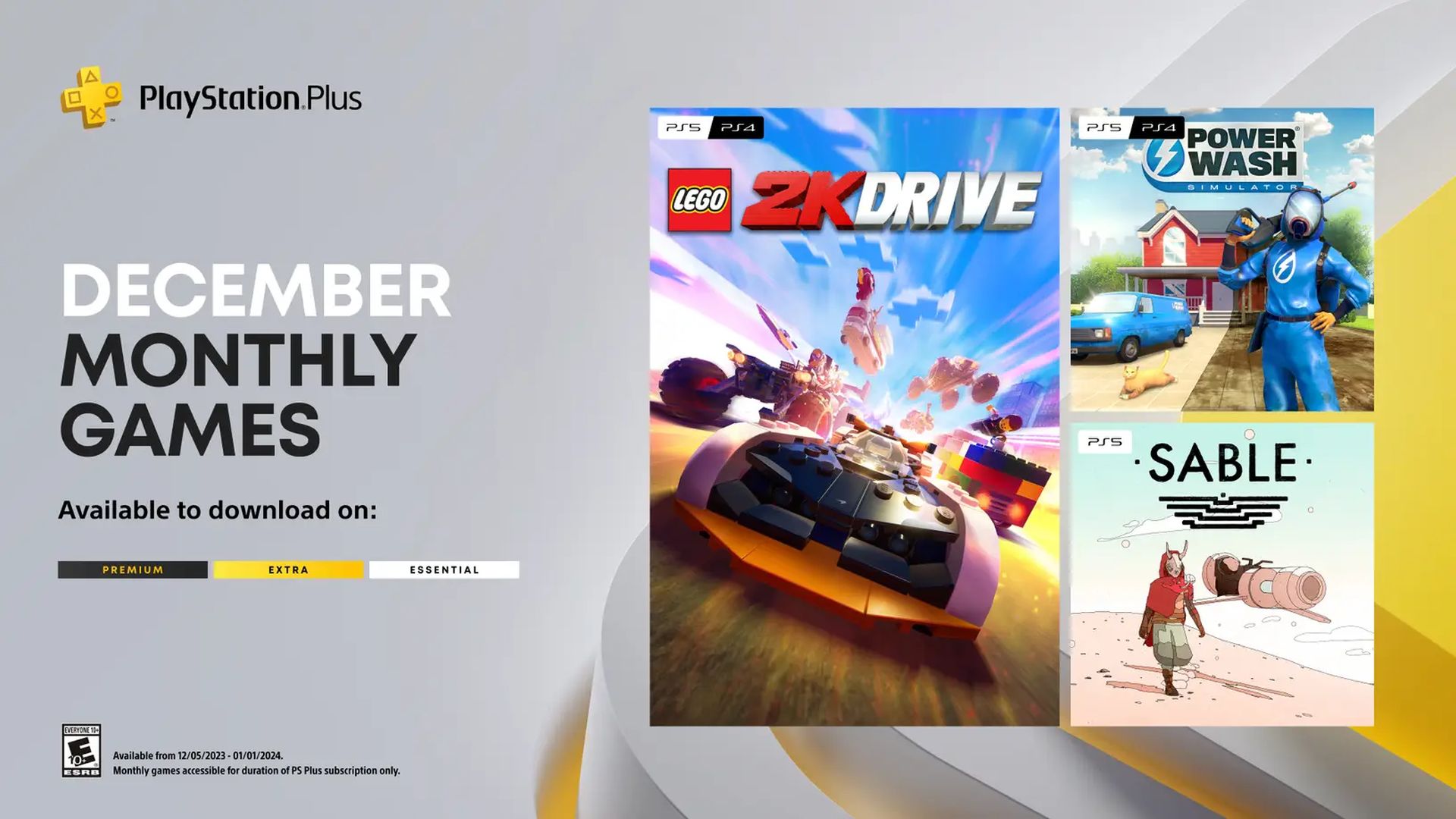 SONY公布12月PS+基礎檔會免遊戲：《樂高2K競速》等