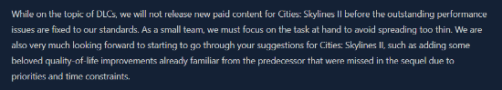 在性能問題修好之前 《天際線2》不會發布付費DLC