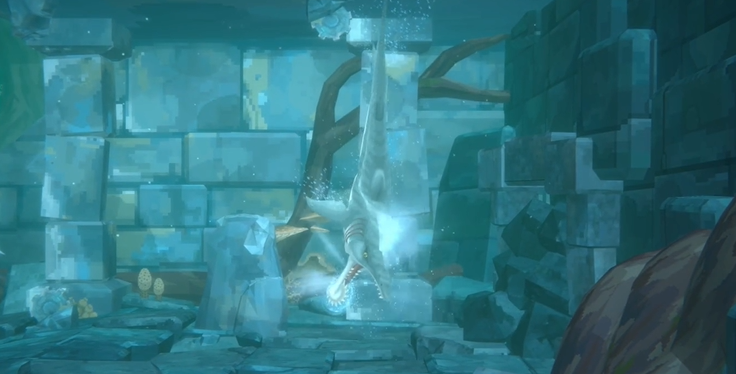 《潛水員戴夫》冰河第三個洞穴鯊魚打法