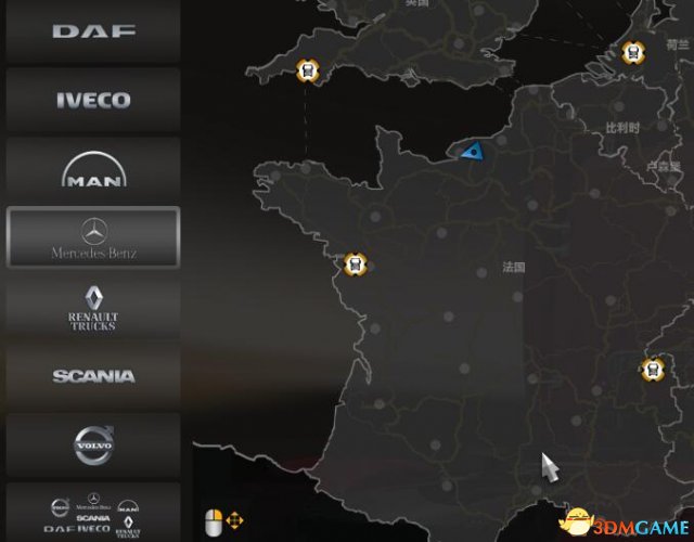 歐洲卡車模擬2全卡車商位置 全品牌車輛銷售商位置