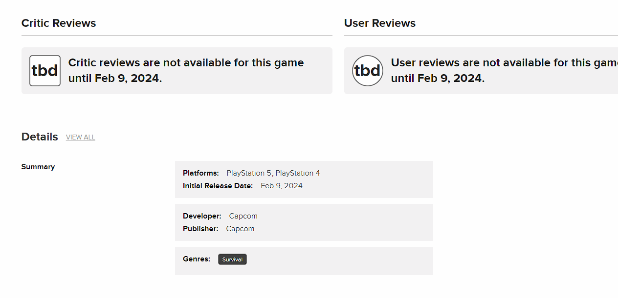 M站透露《惡靈古堡4黃金版》：將於24年2月9日發售