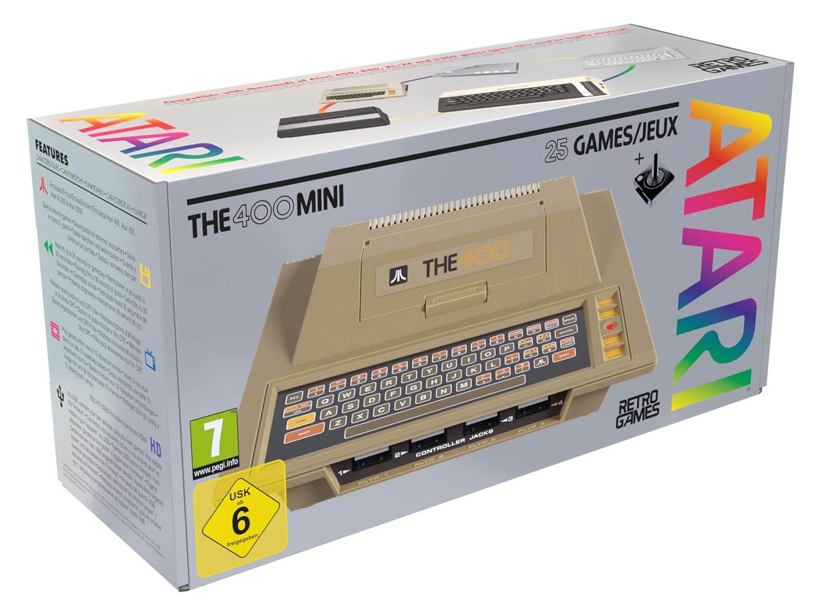 雅達利旗下經典主機迷你化《Atari 400 Mini》將於3月發售