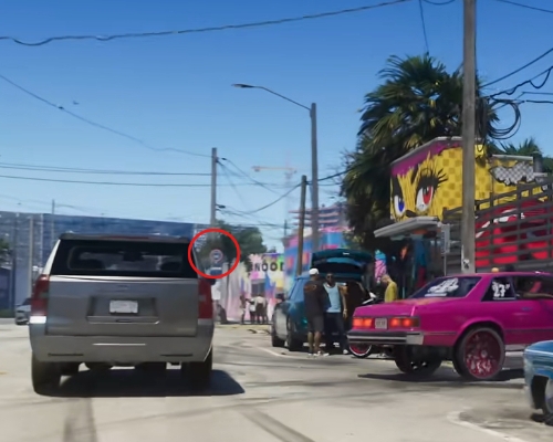 都是盯幀外網玩家熱議《俠盜獵車手6》預告片中的公交路牌