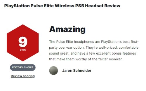 PlayStation Pulse Elite耳機IGN9分：無愧於精英之名