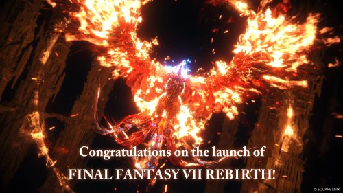 《最終幻想16》團隊祝賀《最終幻想7重生》成功發布！鳳凰賀圖慶祝