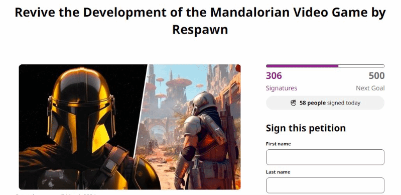 粉絲呼籲EA重啟被取消的曼達洛人星戰遊戲：超300人請願