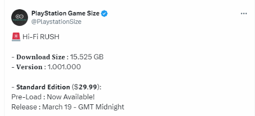 PS5版《完美音浪》約15GB：港版約195元 明日發售