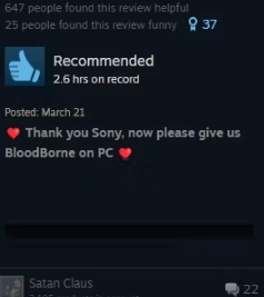《西之絕境》移植PC雖好 但外網玩家更想要《血源詛咒》