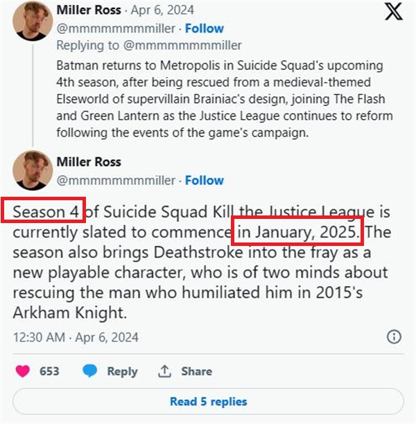 曝《自殺小隊消滅正義聯盟》第四賽季將帶回蝙蝠俠