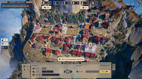 山脈城市建造遊戲《峰頂王國》上線STEAM首發60元